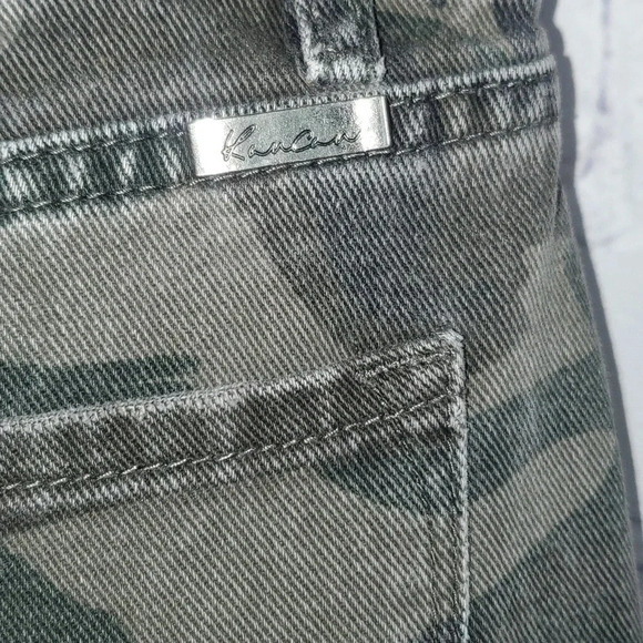 KanCan Green Camouflage Distressed Jeans 5/26 - Picture 7 of 13